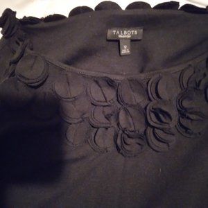 Talbots black dress size 12